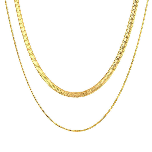 18K gold plated Stainless steel necklace