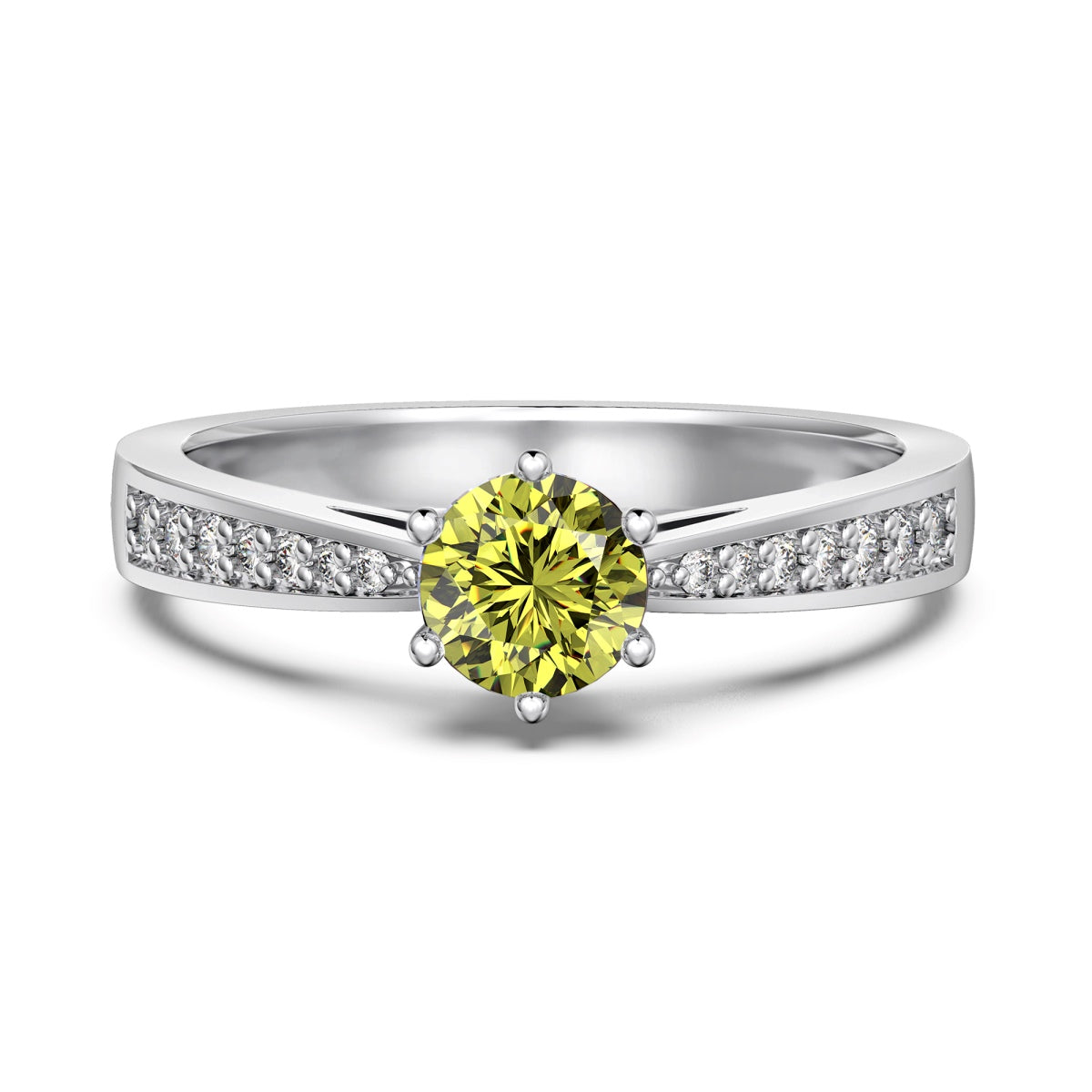 Peridot Silver Ring - August Birthstone