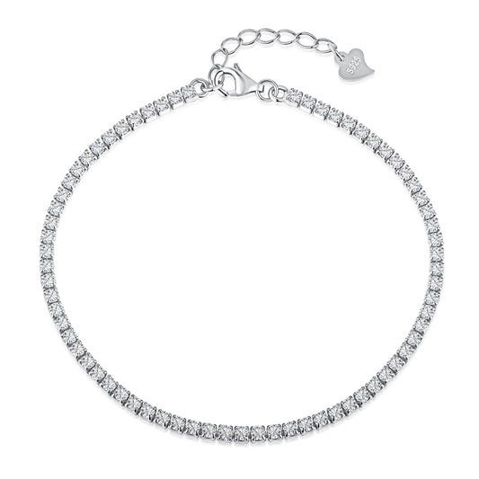 Silver Bracelet with Zirconia